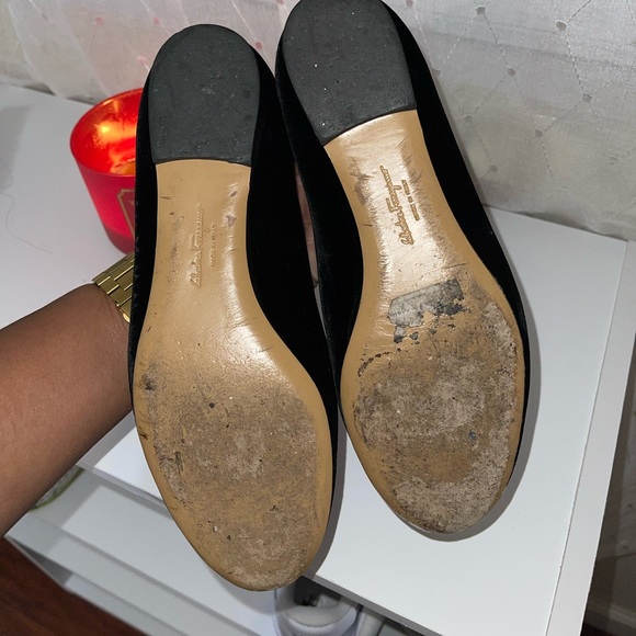 Velour Ferragamo Flat shoes - Picture 5 of 9